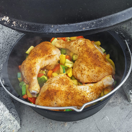 Hähnchenschenkel im Dutch Oven