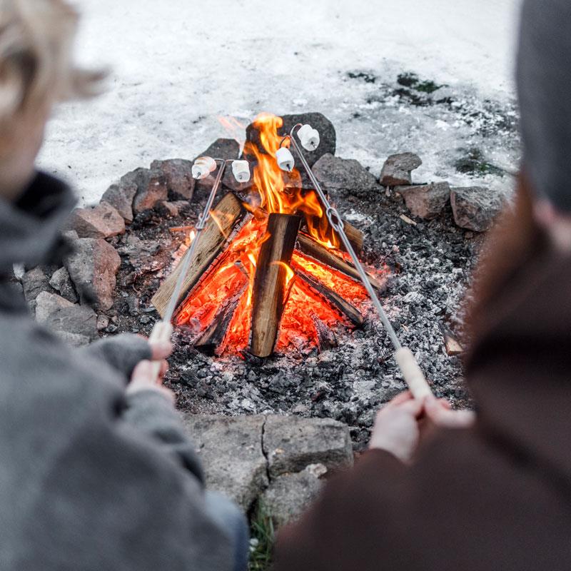 Lagerfeuer-Spieß