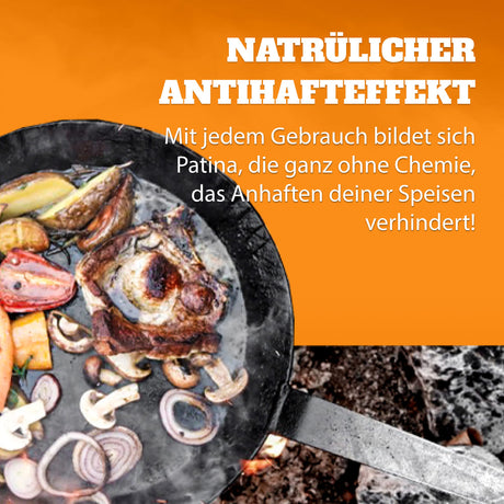 Schmiedeeiserne Pfanne
