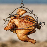 Geflügel-Grillkorb mit Kette und Haken