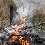 Lagerfeuer-Halterung Schmiedeeiserne Pfannen