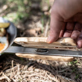 Holzgriff schmiedeeiserne Pfannen