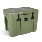 Kühlbox KX50 inkl. Sitzkissen, Korb & Trennbrett, olivcool