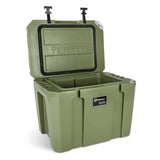Kühlbox KX50 inkl. Sitzkissen, Korb & Trennbrett, olivcool
